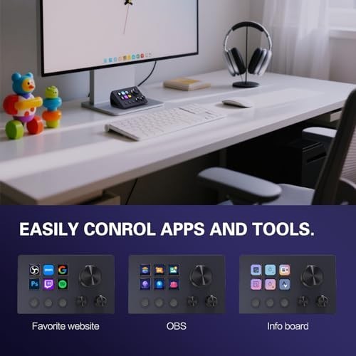 Customizable Stream Controller Deck - 12 Macro Keypad for OBS, Twitch, YouTube -