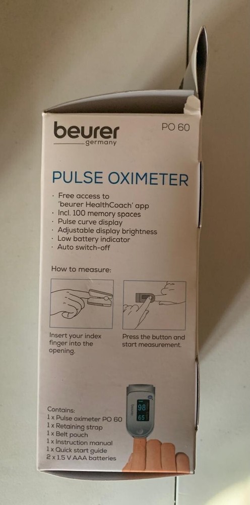 Beurer PO60 Bluetooth Pulse Oximeter