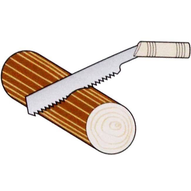 Senkichi Woodworking Tool 360mm Bent Handle Single Edged Pull Saw Wood