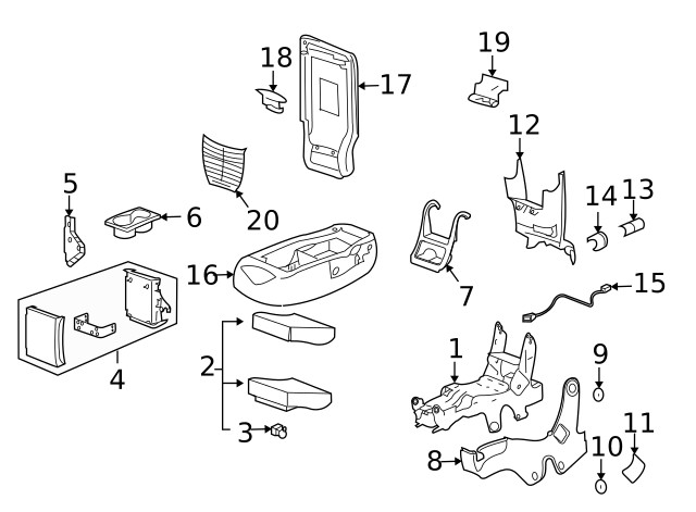 Genuine GM Seat Trim Panel 88995522