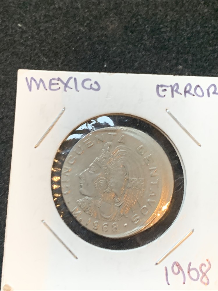 4 PC LOT MEXICO ERROR COINS. MAJOR ERRORS
