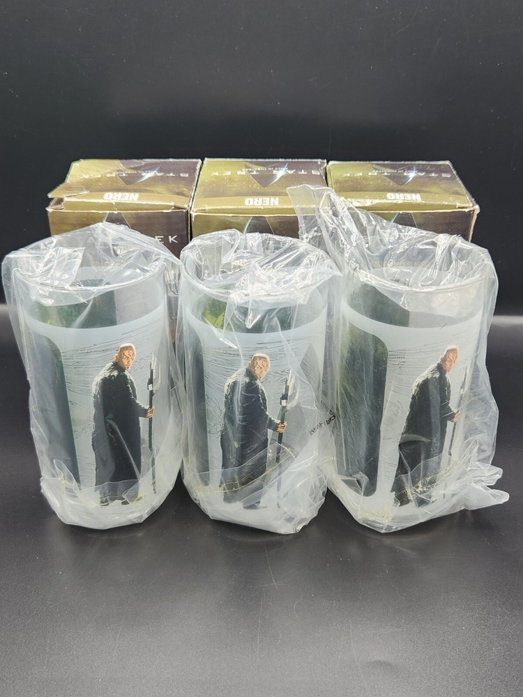 3 Star Trek NERO Collectable Glasses