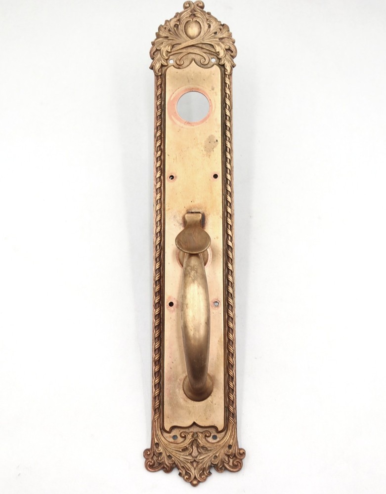 Antique Victorian 17.75 in. Brass Entry Door Handle Pull
