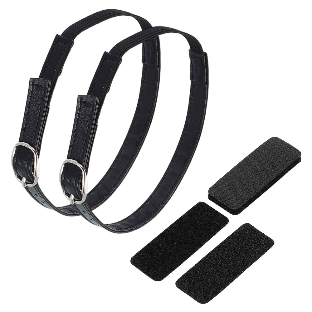 2 Pair Replacement Ankle Strap for Heels Shoe Bands, Matte Black