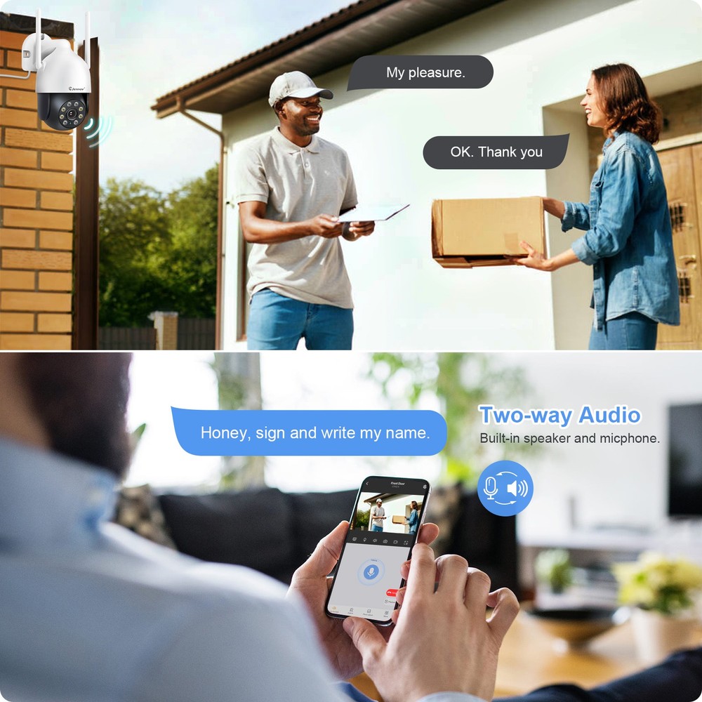 5MP WIFI Surveillance NVR Wireless Security Camera System Outdoor Wired Camera