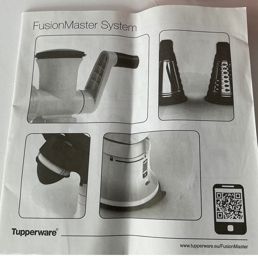 Tupperware FusionMaster Spiralizer & Press Master Juicer Set Red White NWT