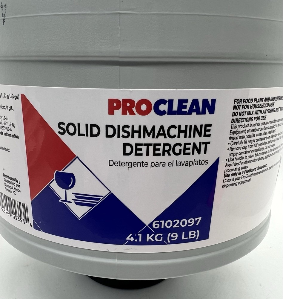 Pro Clean Solid Dish machine Detergent 6102097 9 Lbs Ecolab