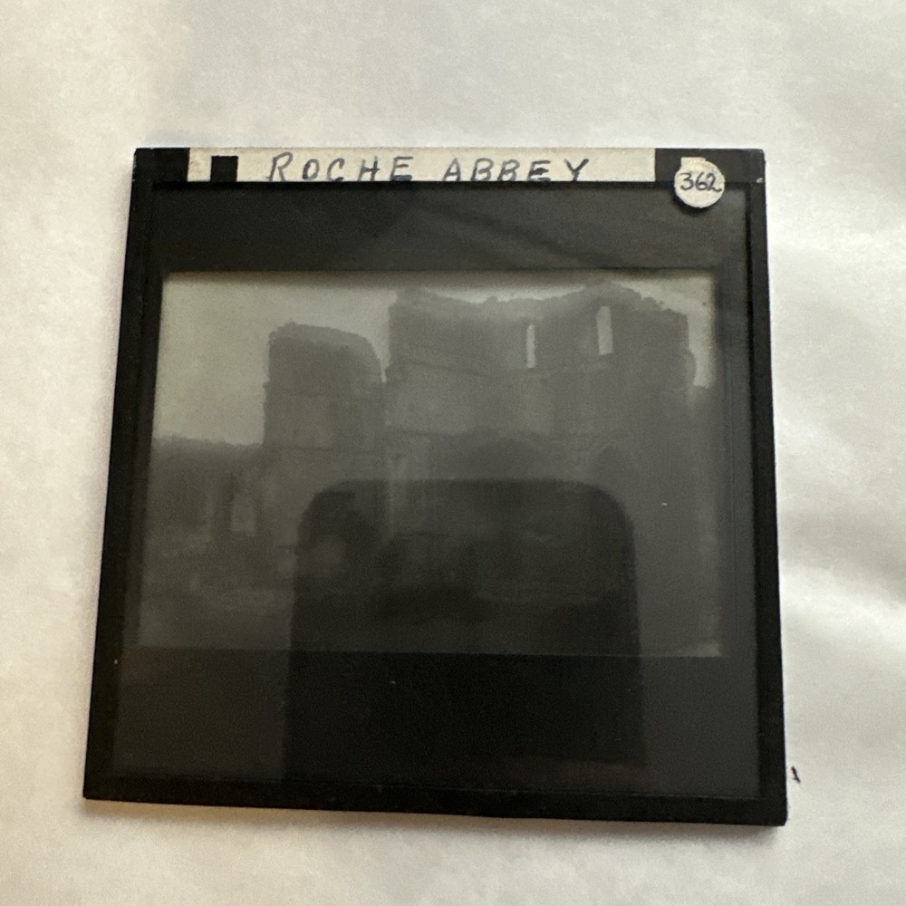 Antique Magic Lantern Slide Roche abbey