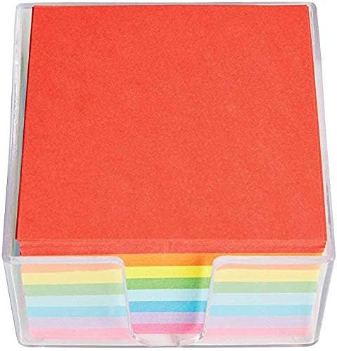 1InTheOffice Memo Cube, Assorted Colors 1.2 x inches,