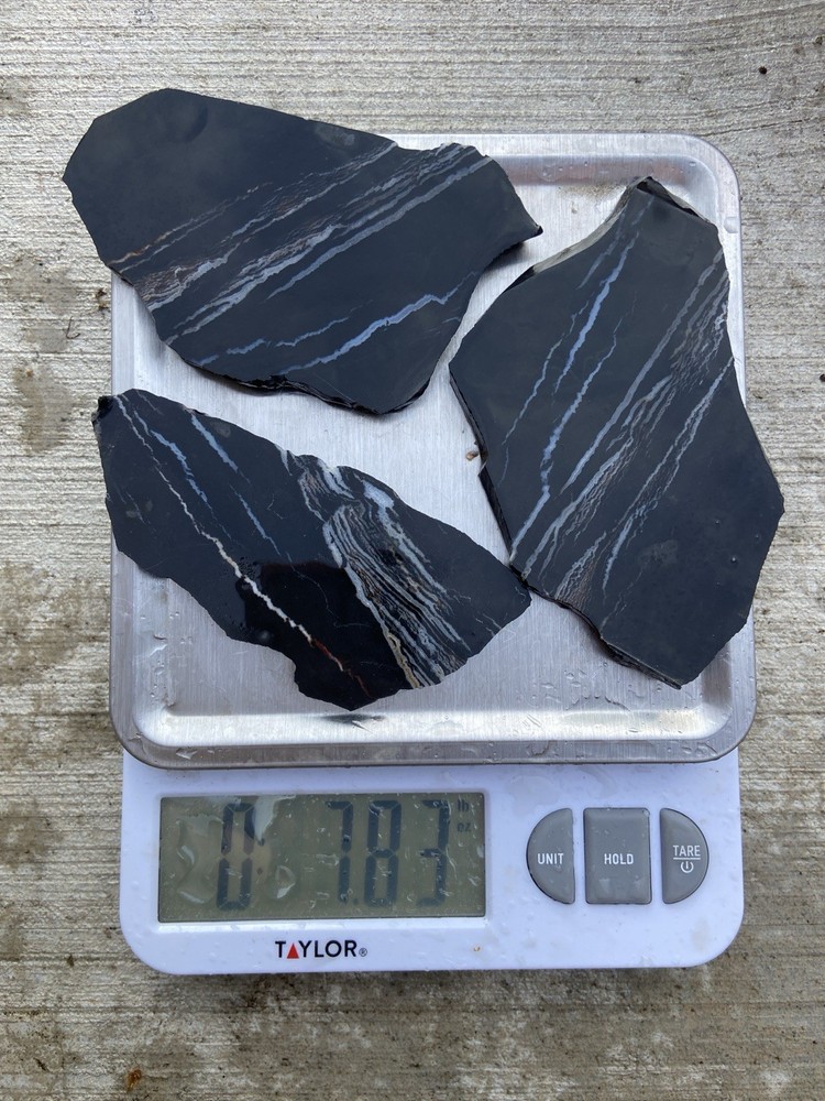 Zebra Jasper Slabs 3 Piece 7.8 Oz