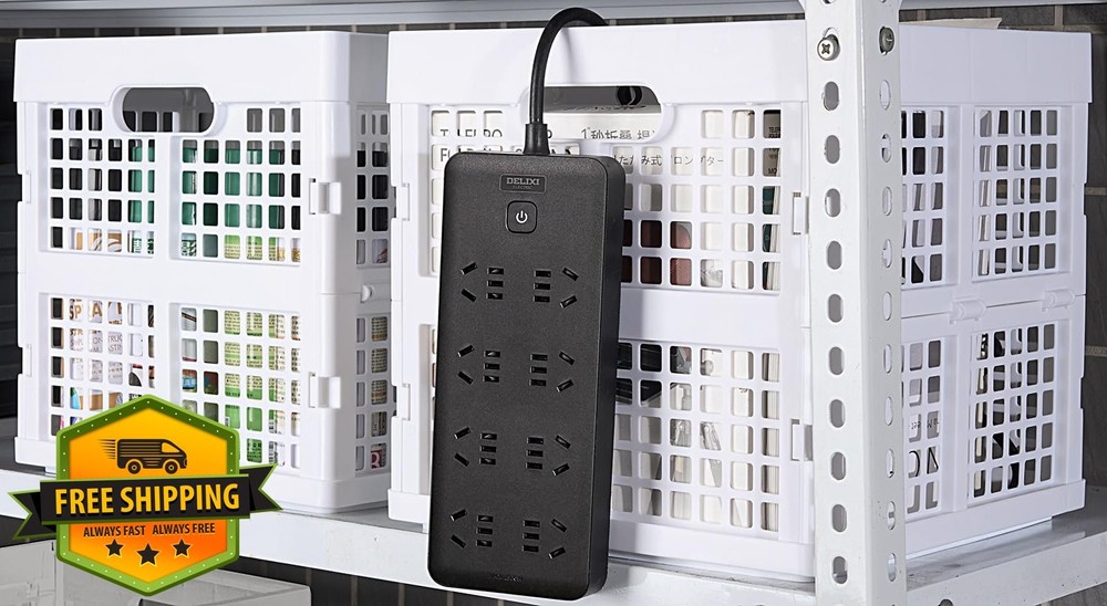 Eslite 3-pack collapsible plastic storage crates, 16L white, foldable