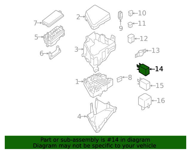 Genuine Subaru Relay 25230AA190
