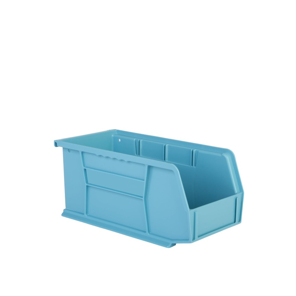 Hudson Exchange 11" x 5-1/2" x 5" Plastic Stackable 1 Pack, Light Blue