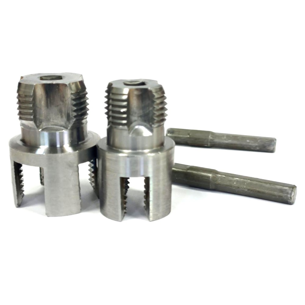 2 Pcs Carbon steel Water Pipe Threading Tool Integrated Internal & External Pipe