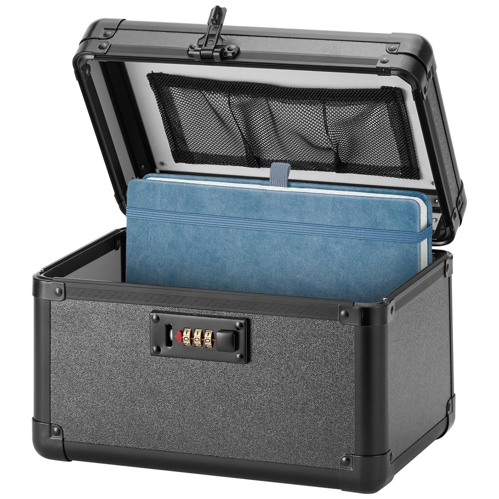 Large Lock Box - Security Combination Lock Box, Locking Storage Case for Pers...