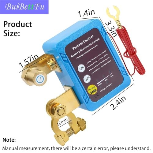 Kill Switch for Car, Remote Battery Disconnect Switch 12V 240A,Car Battery