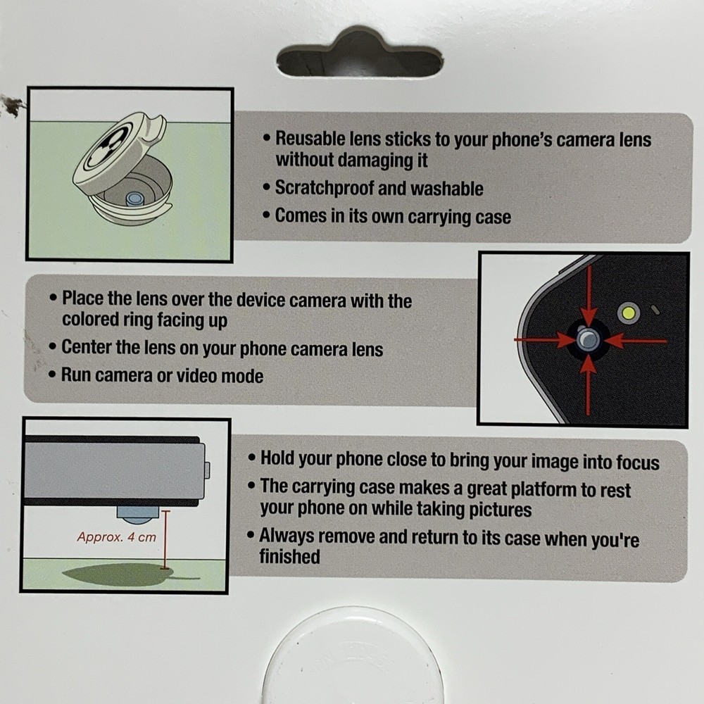 4X Magnification Micro Phone Camera Lens