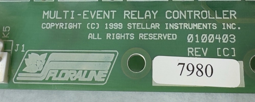 Floraline 0100403 Multi-Event Relay Board Controller Stellar Rev C