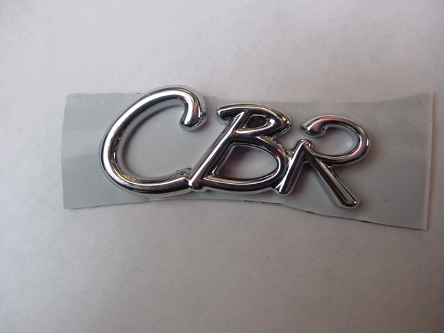FORMULA BOAT CHROME EMBLEM " CBR " FOR HULL OR DASH INITIALS !