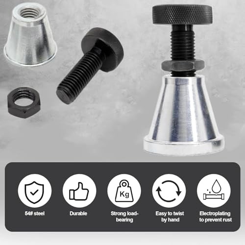 2/4 PCS Adjustable Screw Jack Post Machinist Jack Screw Stand Size Range 2 PCS