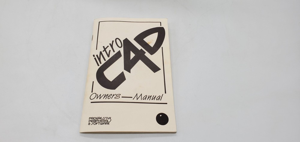 Intro Cad (Progressive Peripherals & Software, Commodore Amiga, 1988) CIB Works!