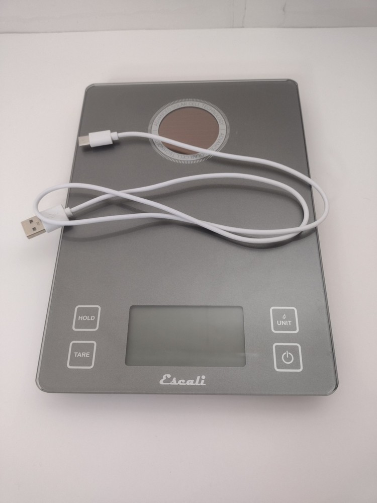 Escali Digital Kitchen Scale with USB Cable And Solar Charge