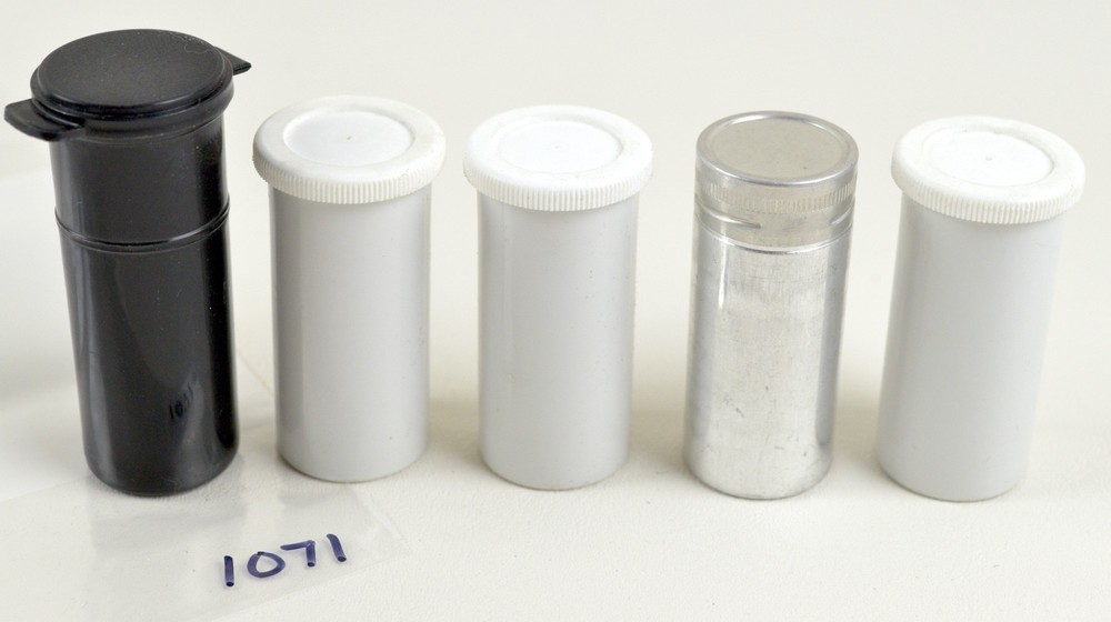 5)  Film Canister, different sizes- Storage Containers