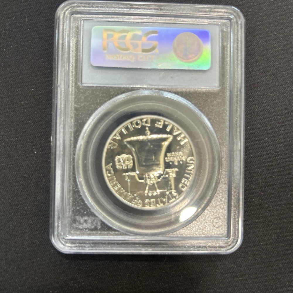 1961 FRANKLIN SILVER HALF DOLLAR GRADED PCGS PR-68