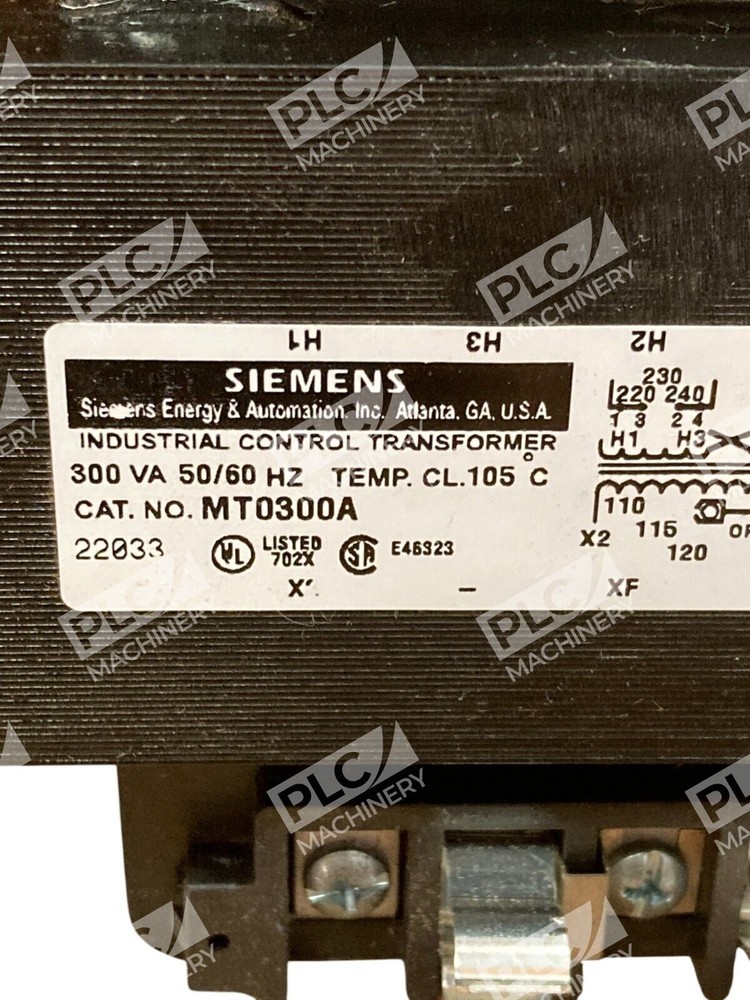 Siemens 300VA 50/60Hz Industrial Control Transformer MT0300A