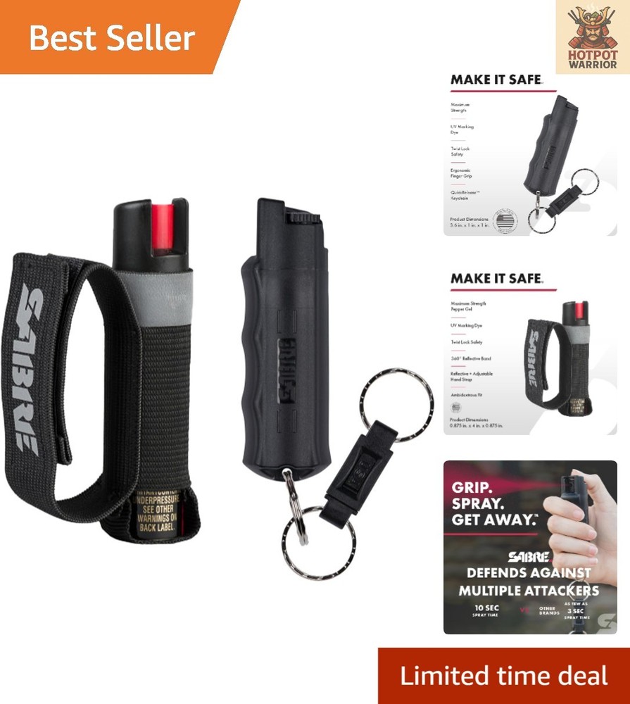 Maximum Strength Runner Pepper Gel with QuickRelease™ Keychain for Easy Carry