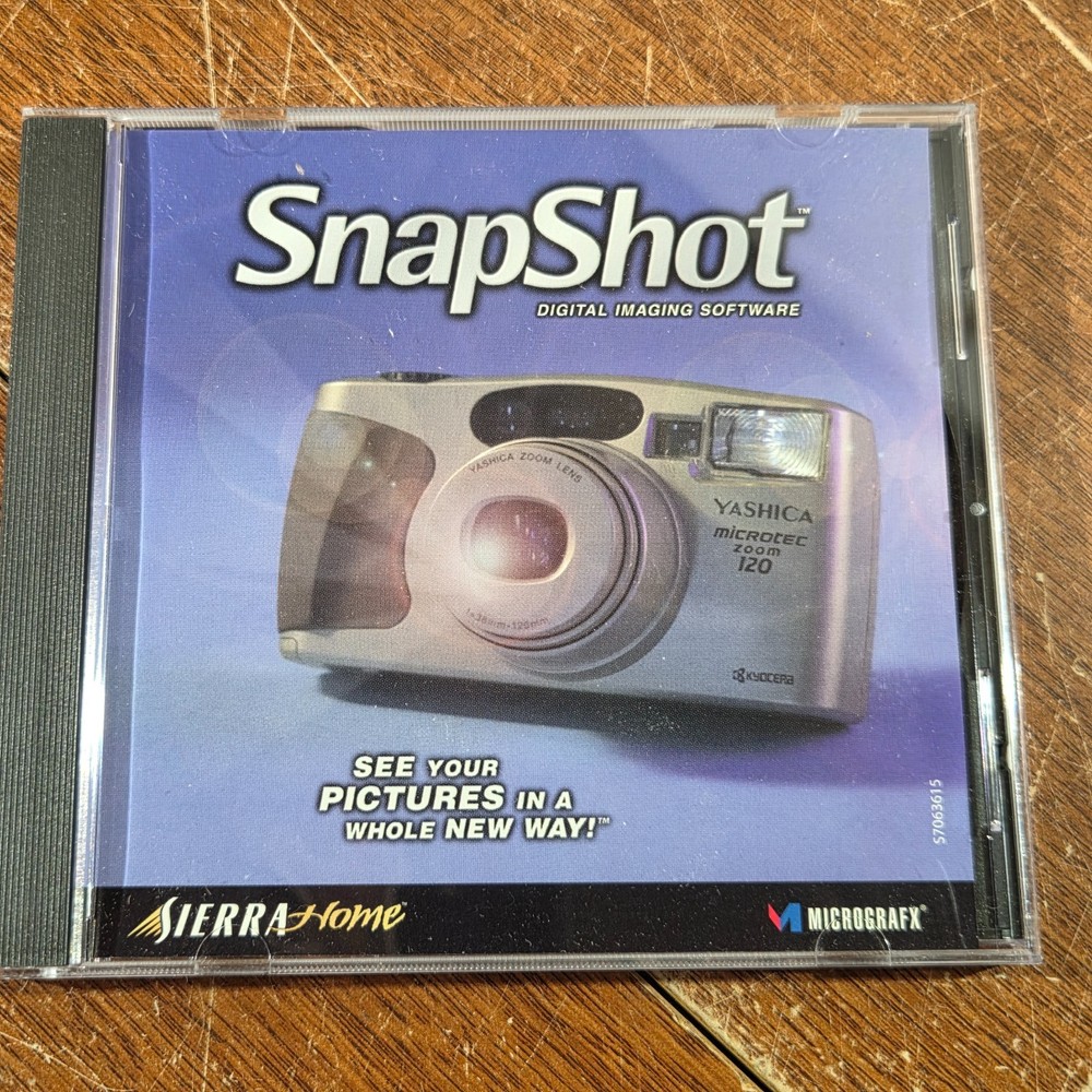 Vintage Snap Shot Digital Editing Software Micrografx