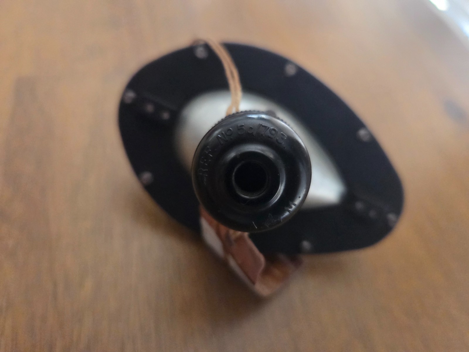 Original WWII Spitfire Part Morse Code Light Spine Lamp RAF Air Ministry Tag