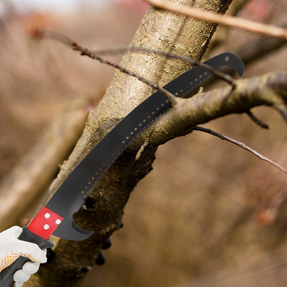 24ft Manual Pole Saw, Lightweight Tree Trimmers Long Handle Pruner Set
