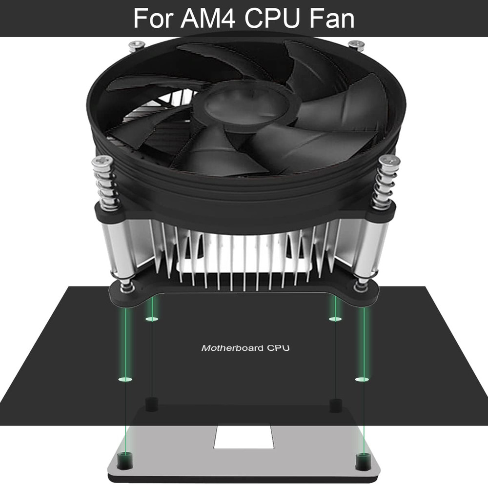 AM4 CPU Heatsink Bracket Backplane, Socket Retention Mounting Bracket Backplane