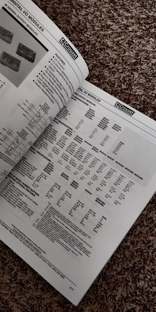 1999 CROUZET Automation Controls large catalog. C4