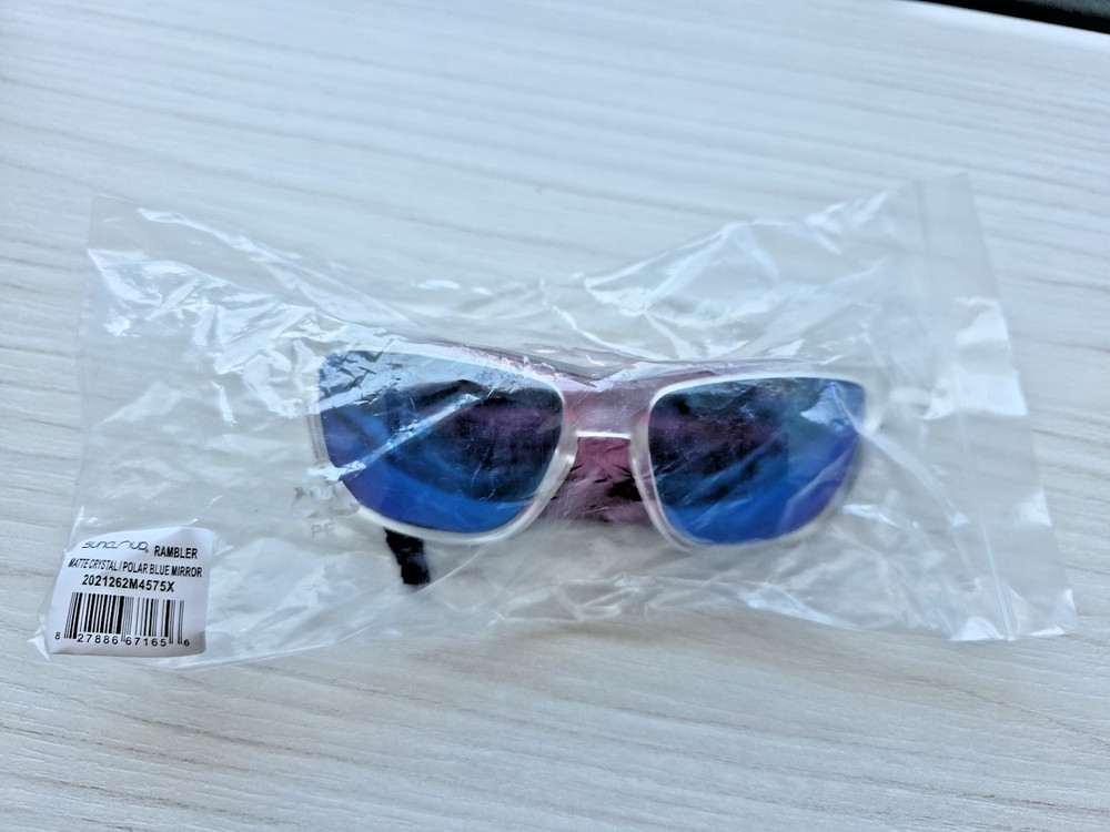 Suncloud Rambler Sunglasses, Matte Crystal/Polarized Blue Mirror, One Size