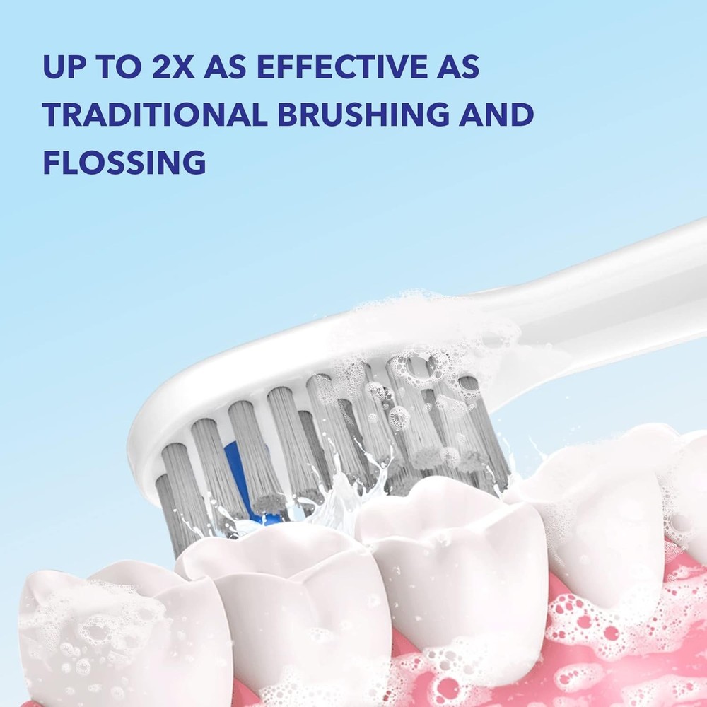 Flossing Toothbrush Head Replacement, 3 Count, Compatible with Water-pik Soni...
