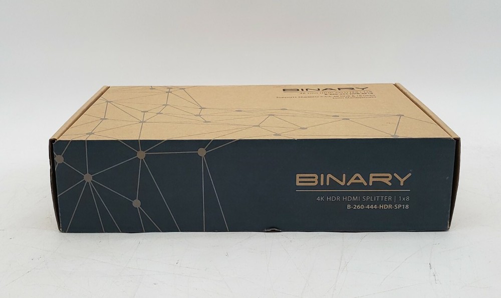 NEW Binary B-260-444-HDR-SP18 4K HDMI HDR Splitter 1x8