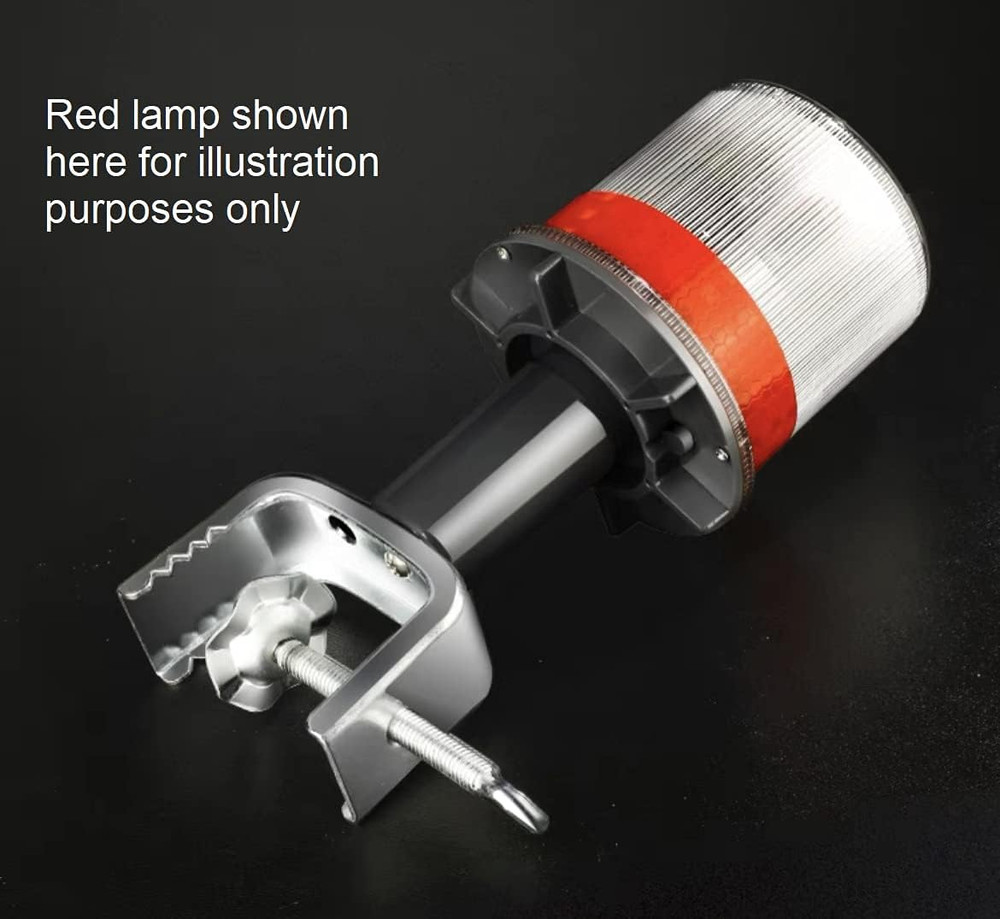 Solar Strobe Warning Light 360 Degree - Super Bright Waterproof IP48 for Constru