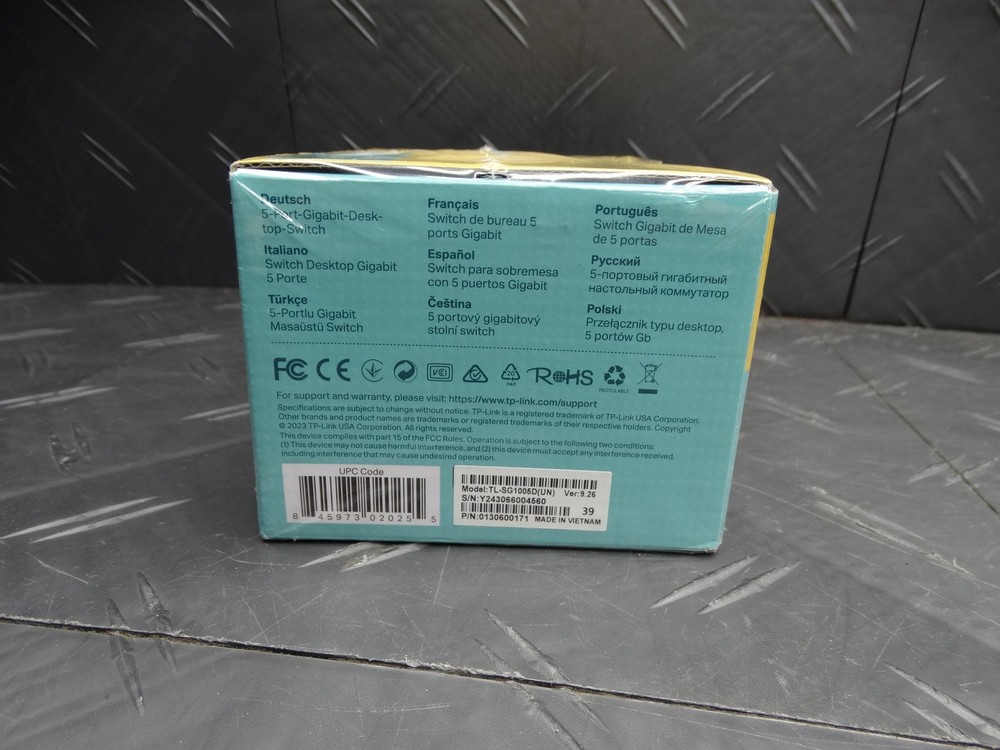 TP-LINK 5-Port Gigabit Desktop Switch TL-SG1005D