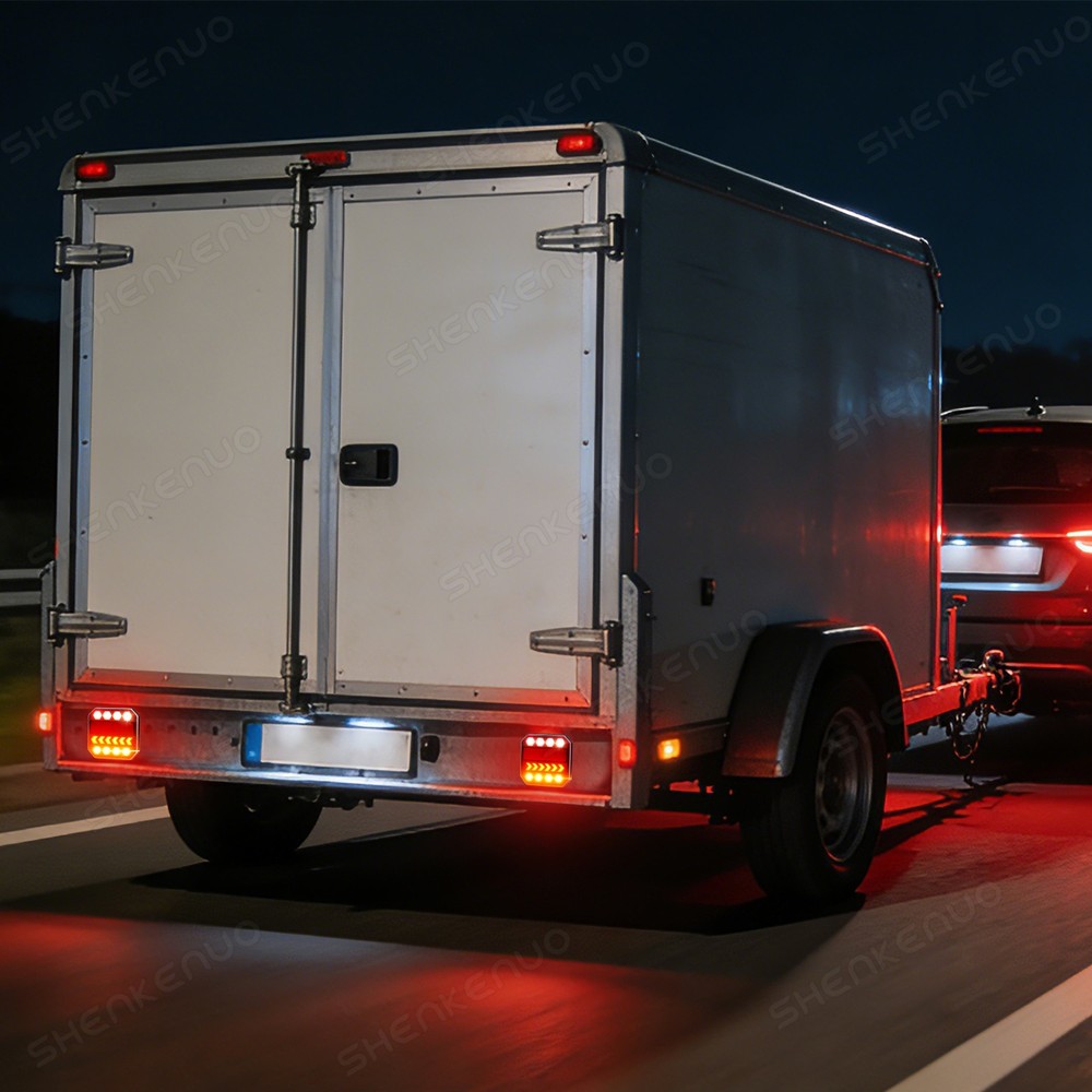 Upgraded Wireless Trailer Lights Magnetic Bluetooth Remote Control Trailer Tail