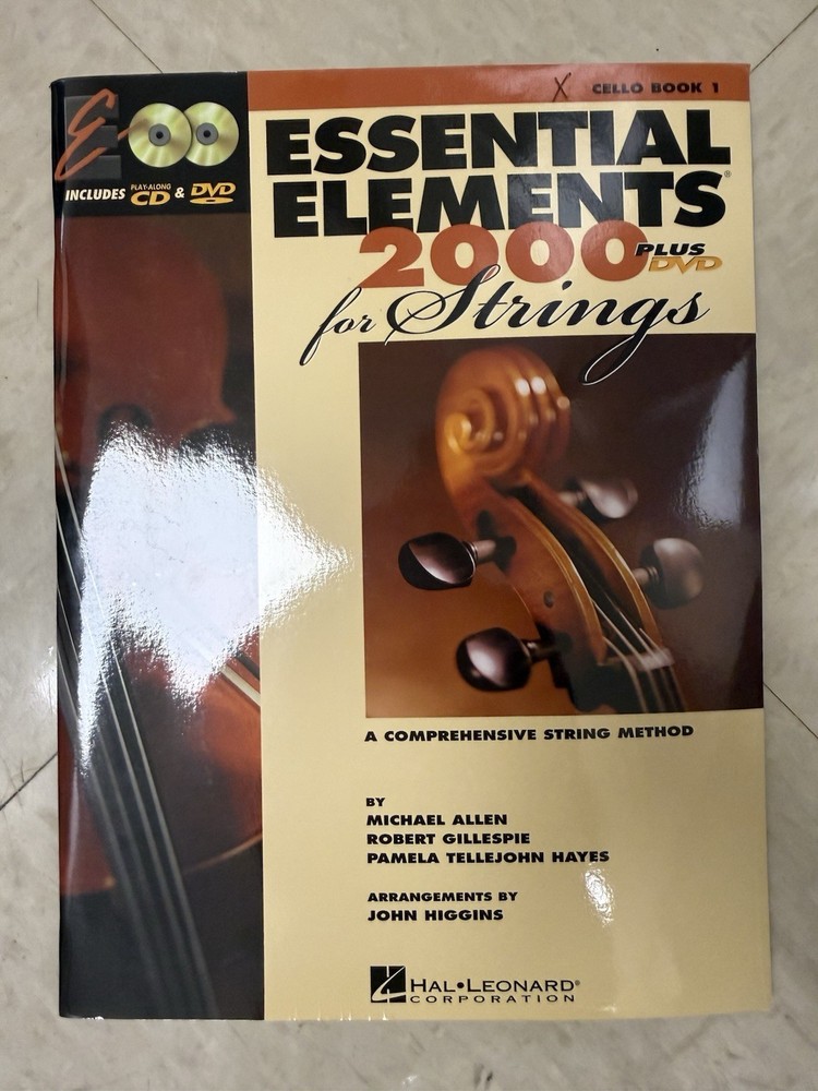 Essential Elements 2000 Book 1 For Cello, Beginner, DVD, Method Book