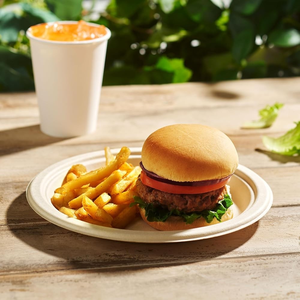 postable Paper Plates Heavy Duty - Biodegradable Disposable Plates