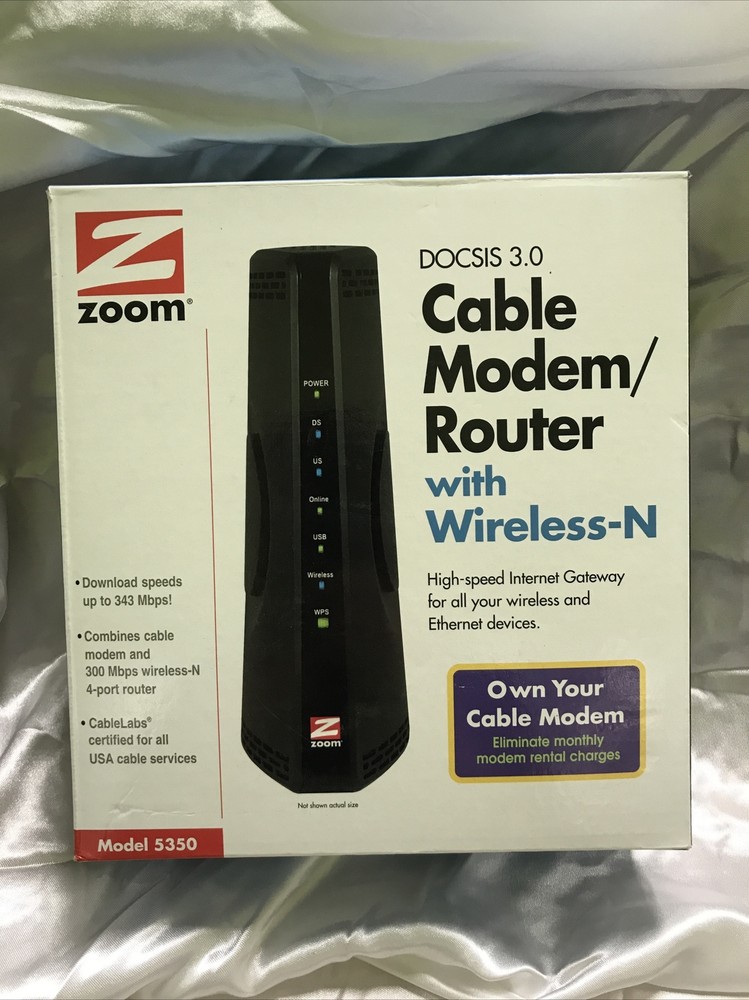 Zoom DOCSIS 3.0 Cable Modem - 5350 - Good !!!