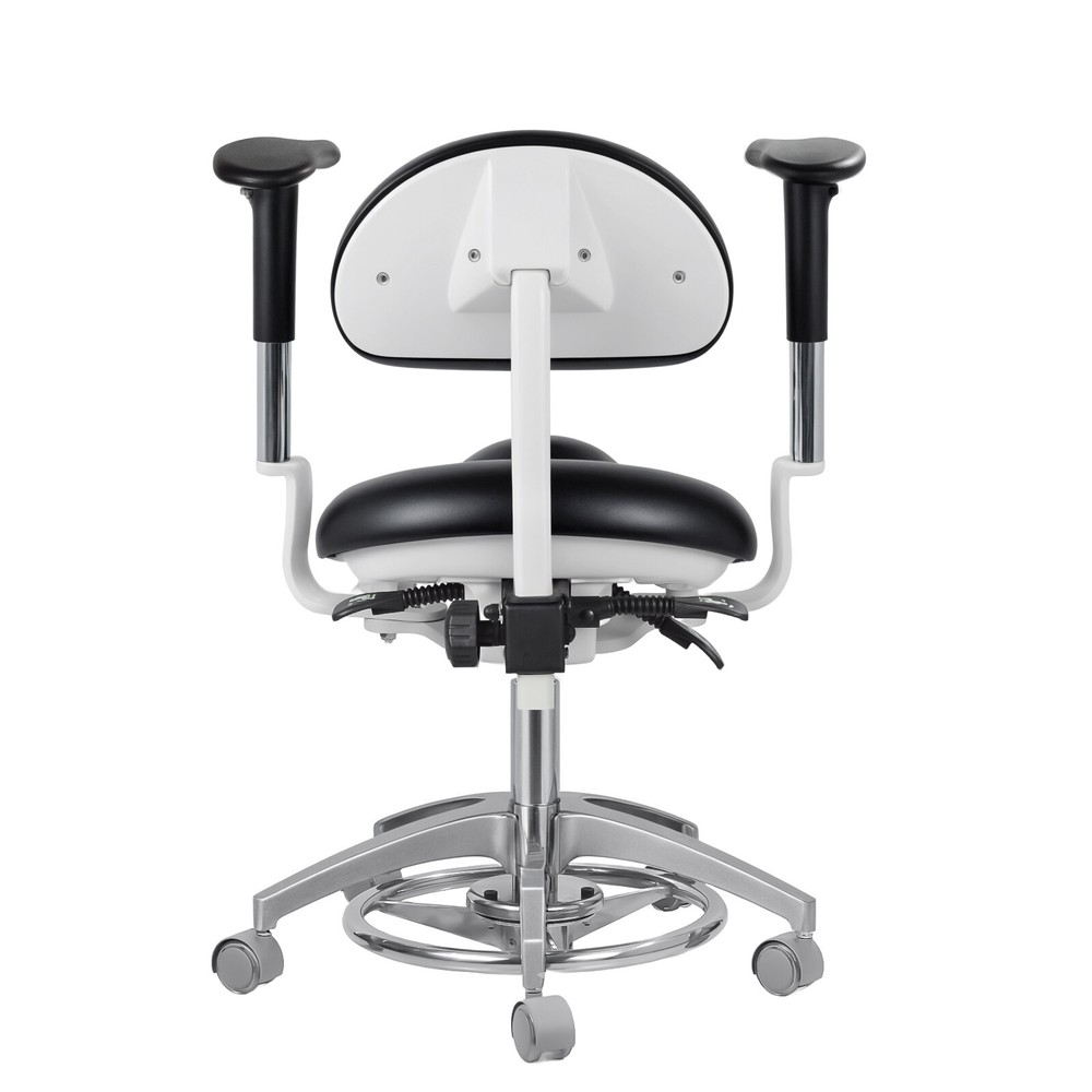 Adjustable Dental Chair with Foot-Controll Ergonomic Dynamic Positioning Stool