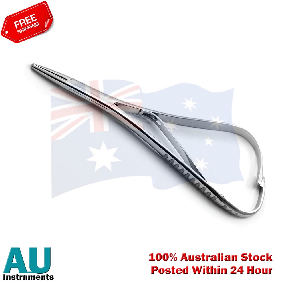 Mathieu Needle Holder Forcep Smaha Curved & Mathieu Regular Holding Pliers X2 CE