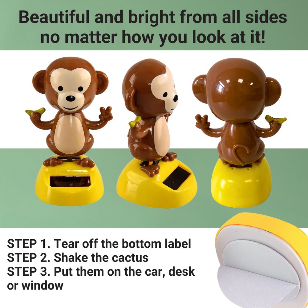 Killer's Instinct Outdoors Solar Powered Dance Monkey Figures – Monkey, Brown