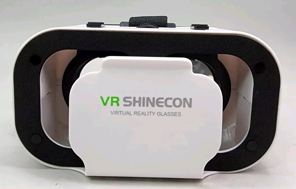 VR Shinecon 5.0 3D Virtual Reality Glasses, White