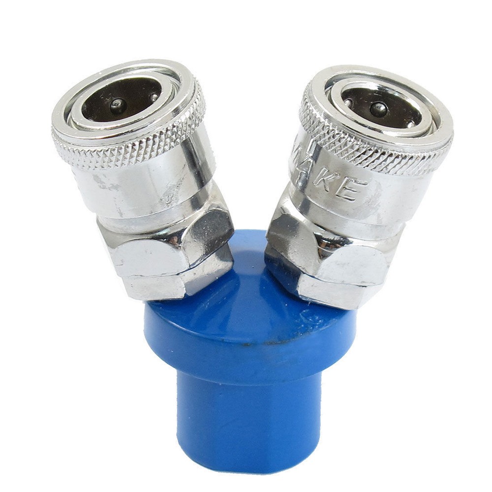 2 Way 1/4" PT Female Thread Pneumatic Quick Coupler Connector