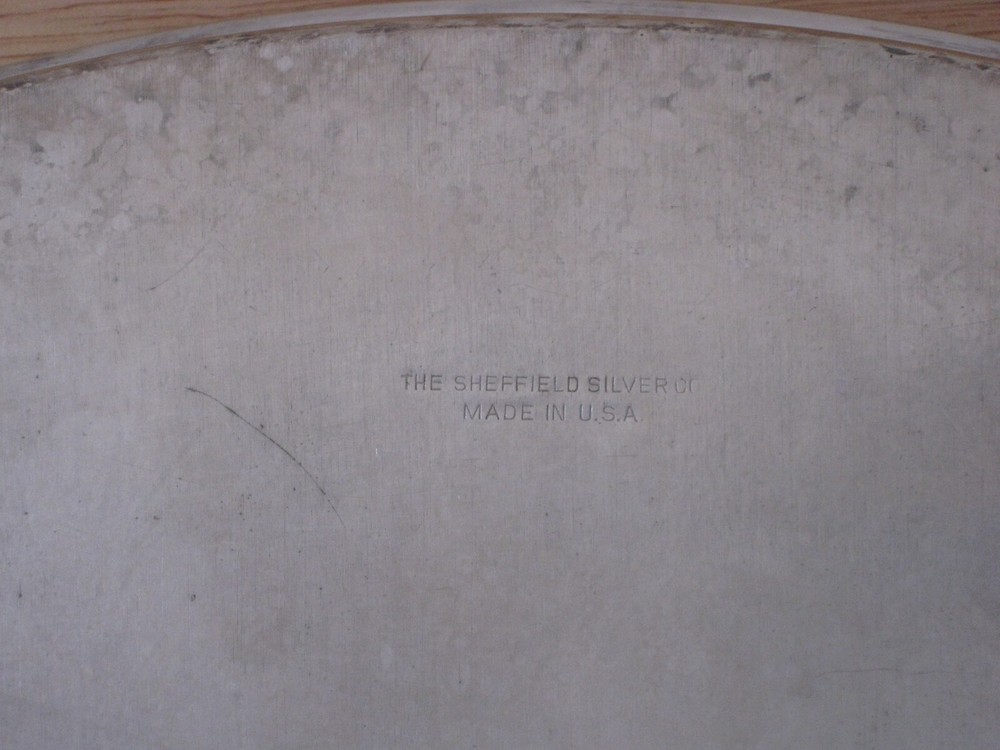 The Sheffield Silver Co. Vintage Oval Vanity Tray